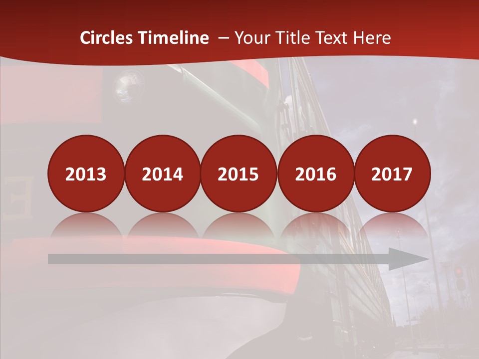 Direction Travel Engine PowerPoint Template