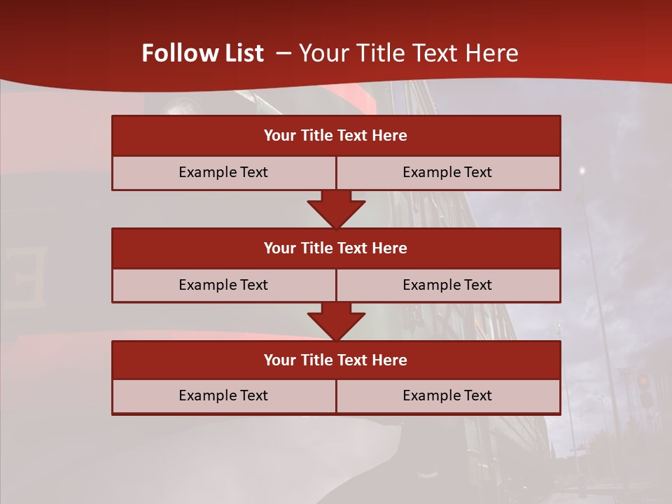 Direction Travel Engine PowerPoint Template