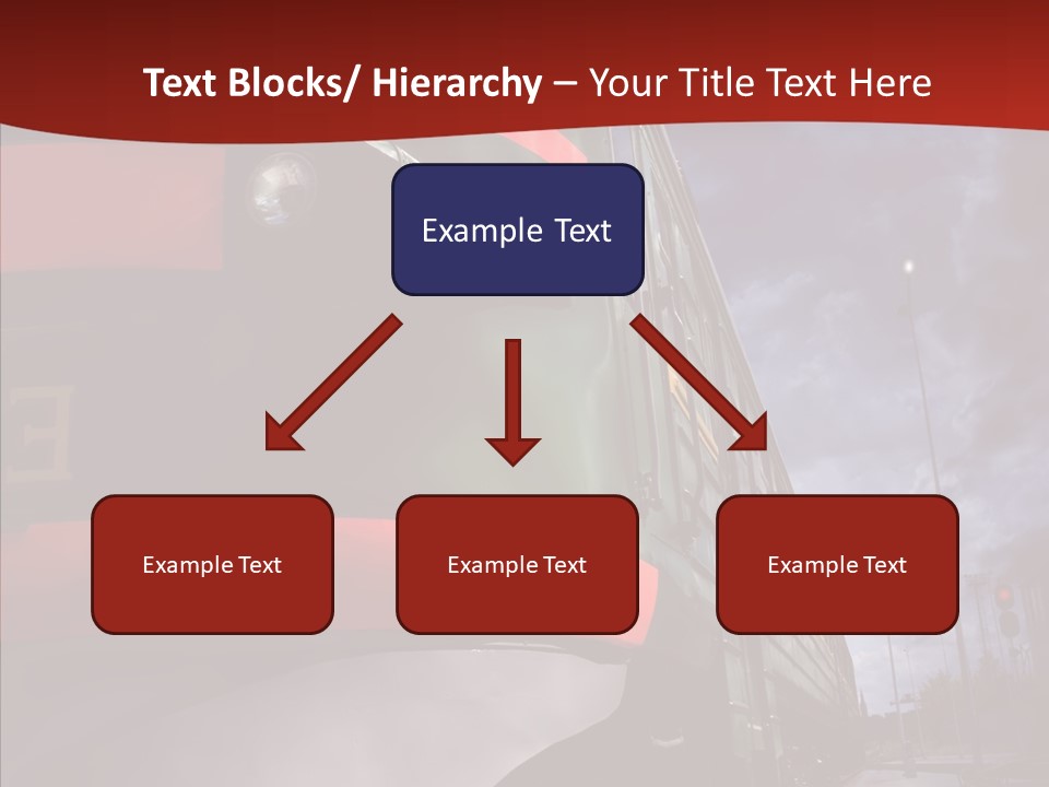 Direction Travel Engine PowerPoint Template