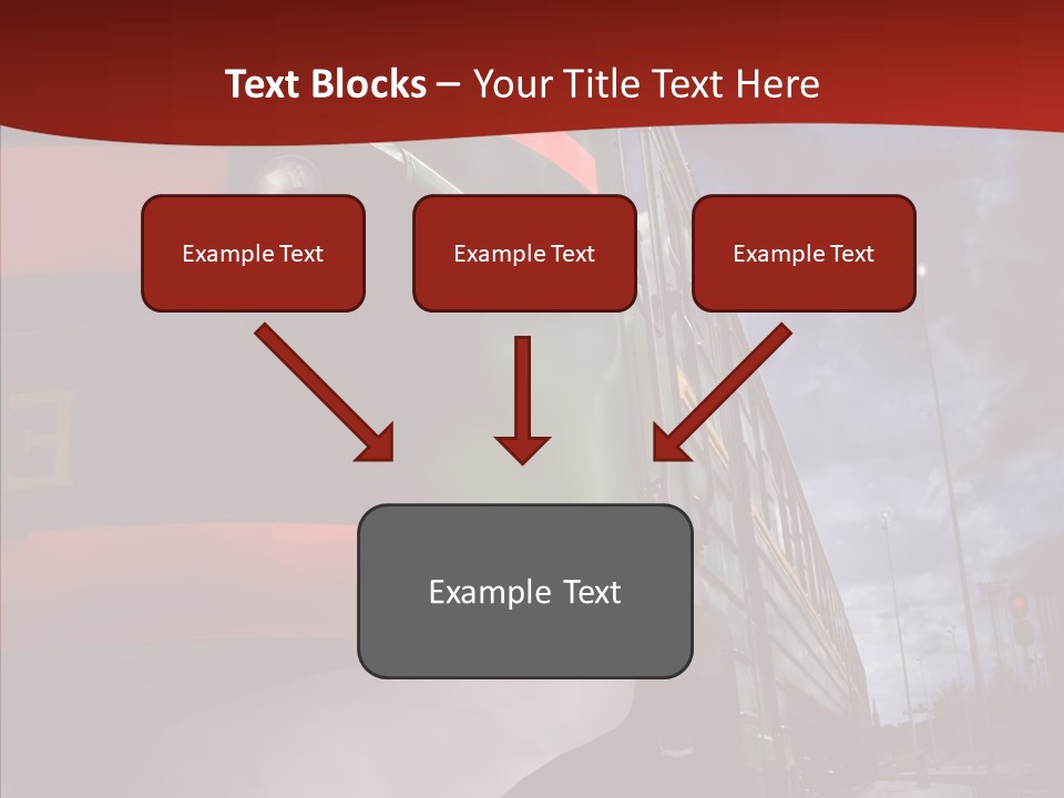 Direction Travel Engine PowerPoint Template