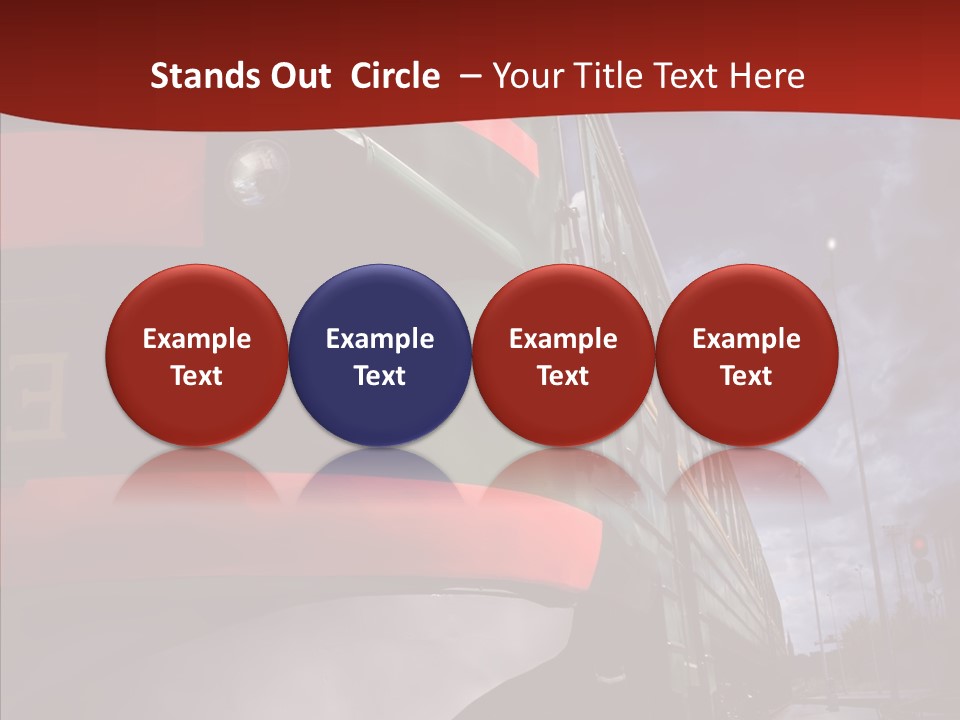 Direction Travel Engine PowerPoint Template