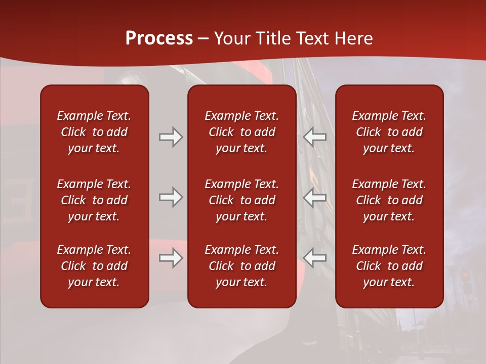 Direction Travel Engine PowerPoint Template