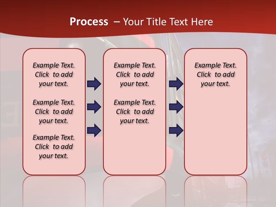 Direction Travel Engine PowerPoint Template