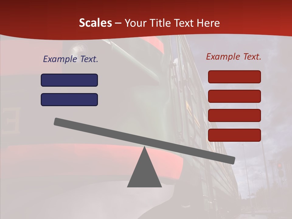 Direction Travel Engine PowerPoint Template