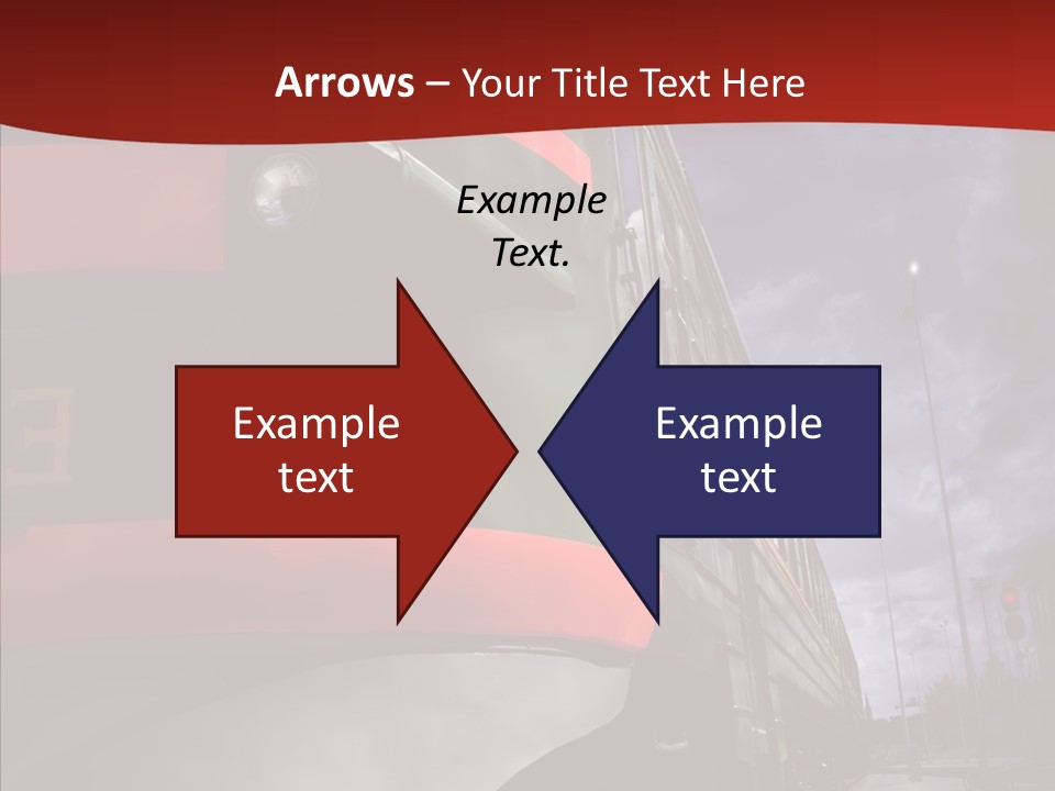 Direction Travel Engine PowerPoint Template