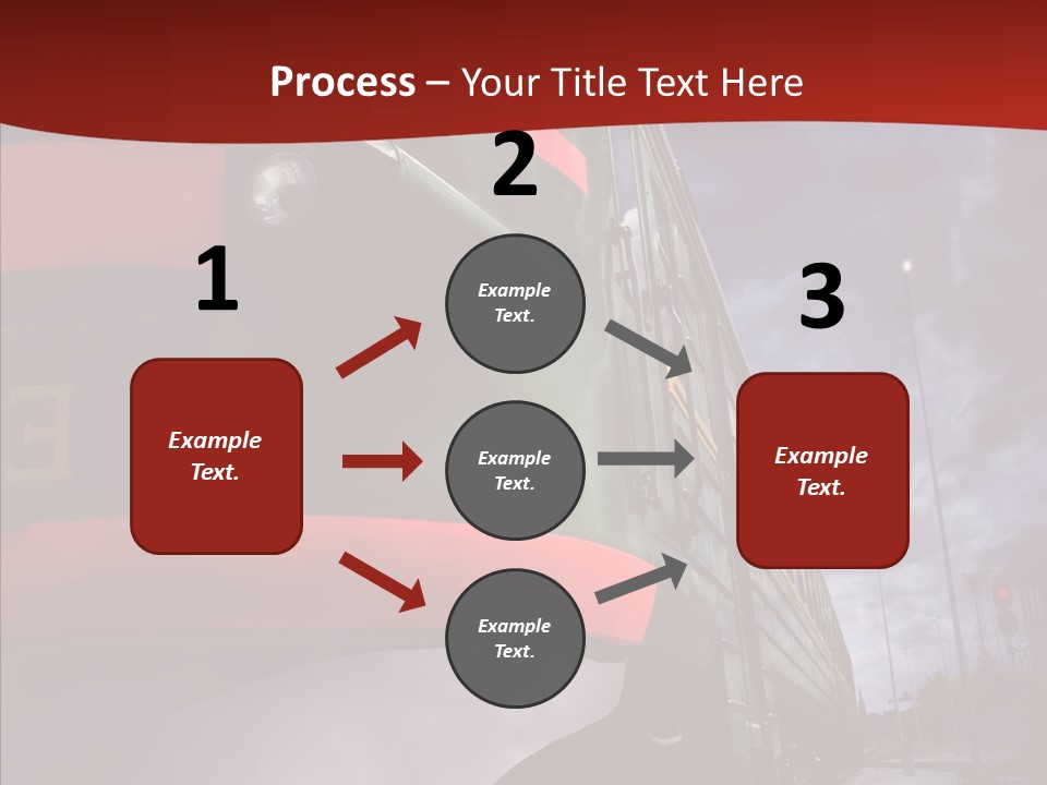 Direction Travel Engine PowerPoint Template
