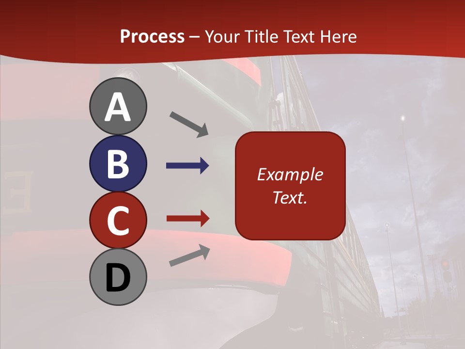 Direction Travel Engine PowerPoint Template