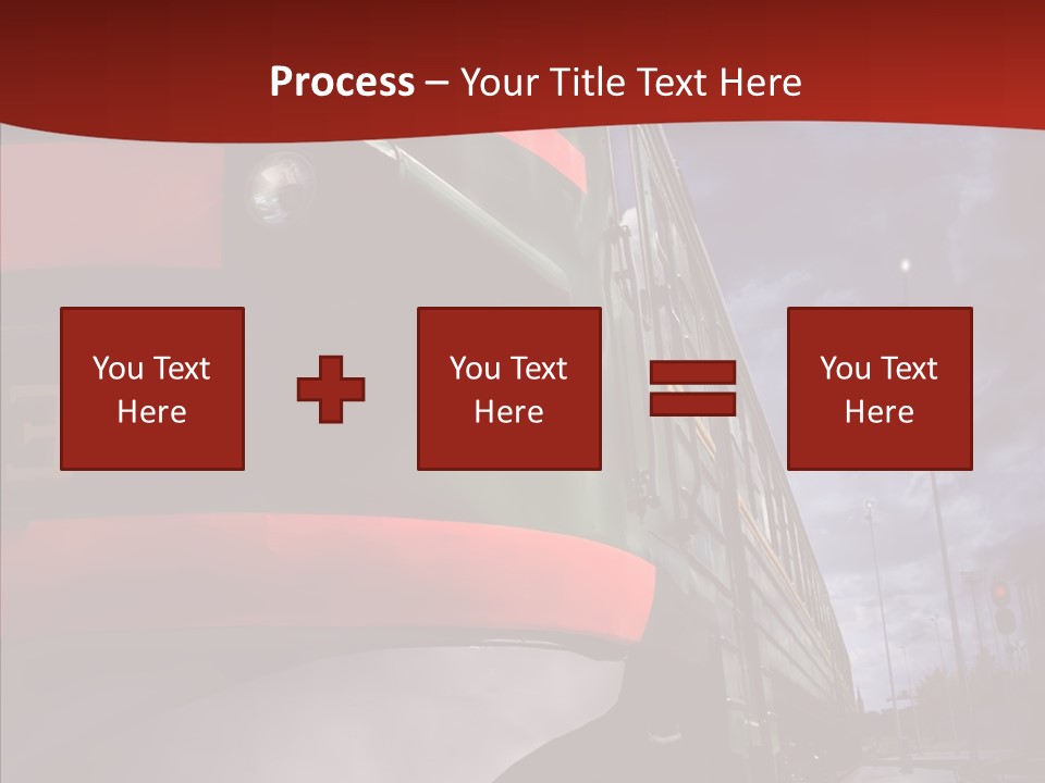 Direction Travel Engine PowerPoint Template