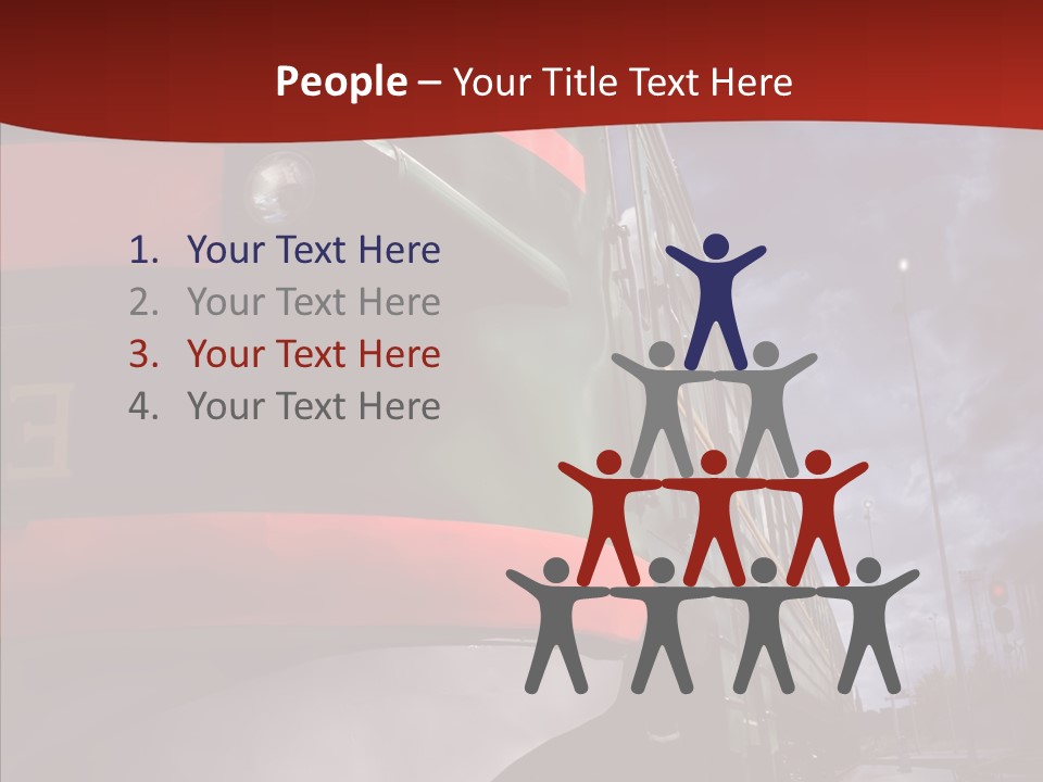 Direction Travel Engine PowerPoint Template