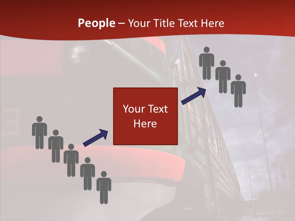 Direction Travel Engine PowerPoint Template
