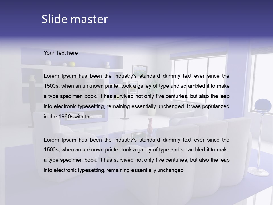 Decor Lifestyle Armchair PowerPoint Template