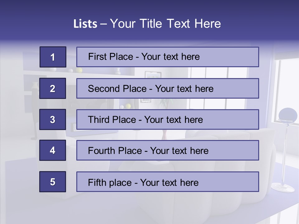 Decor Lifestyle Armchair PowerPoint Template