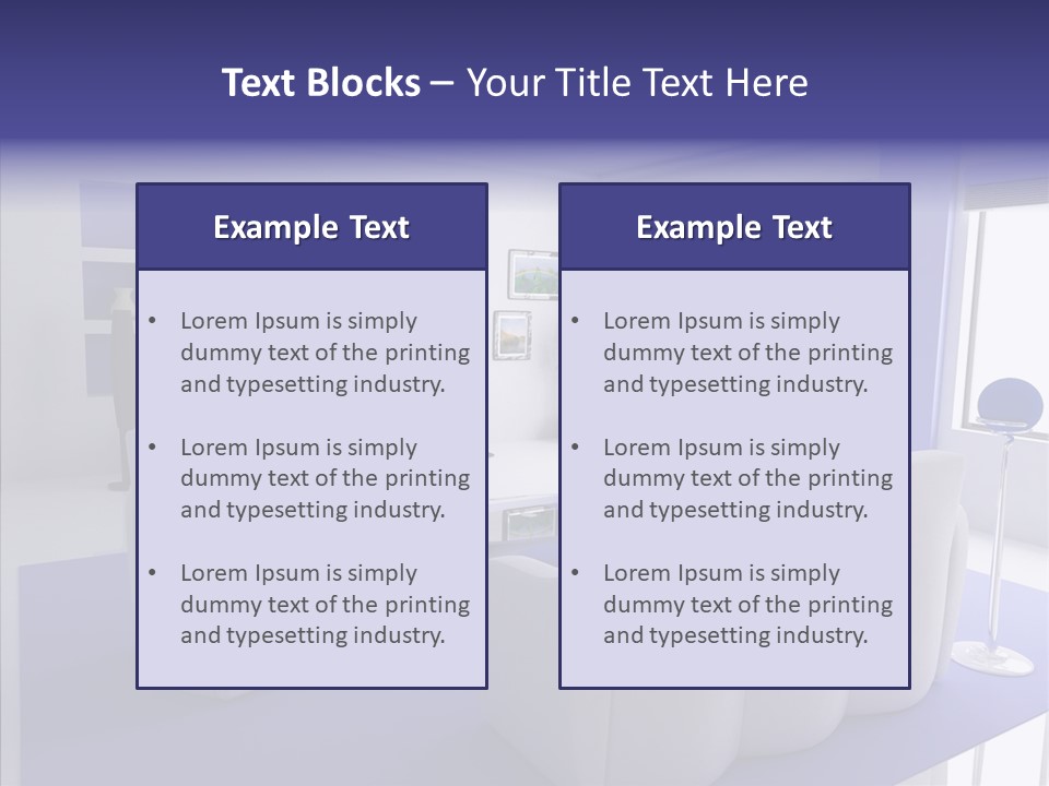 Decor Lifestyle Armchair PowerPoint Template