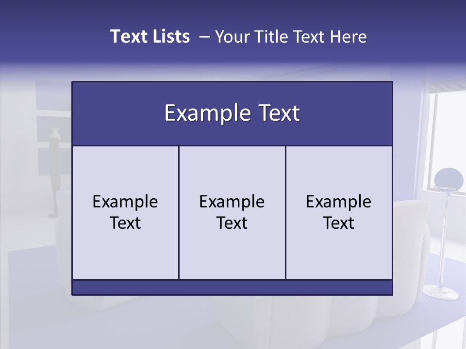 Decor Lifestyle Armchair PowerPoint Template