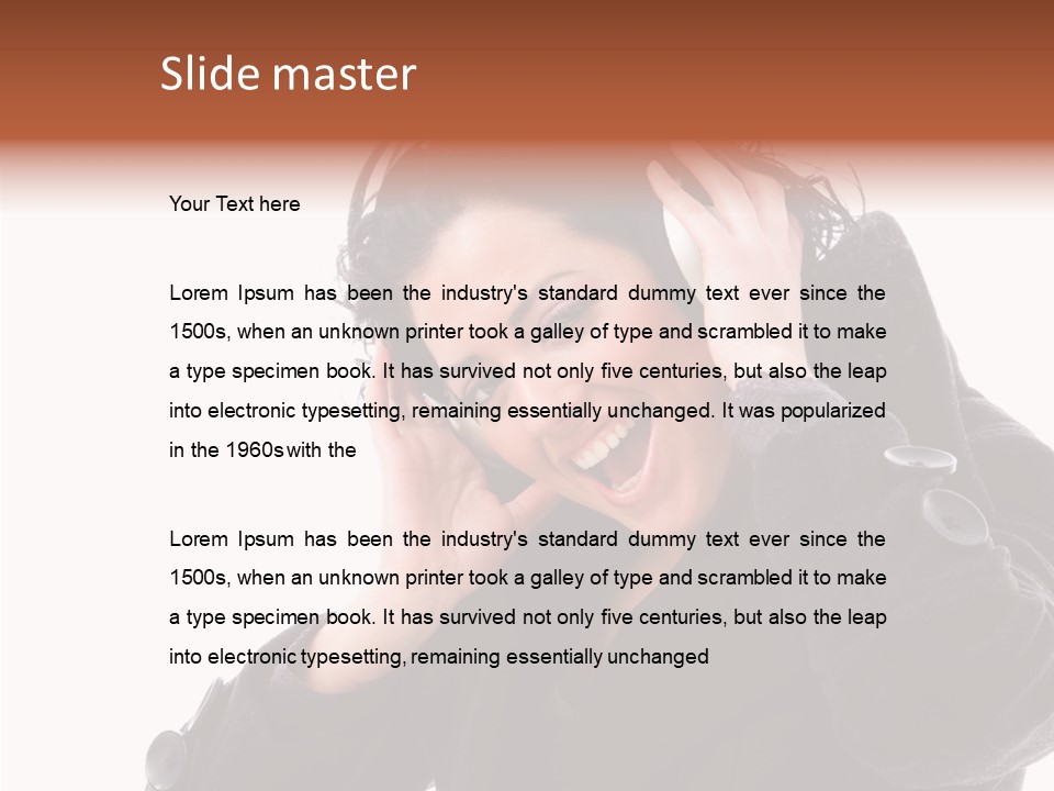 Female Woman Music PowerPoint Template