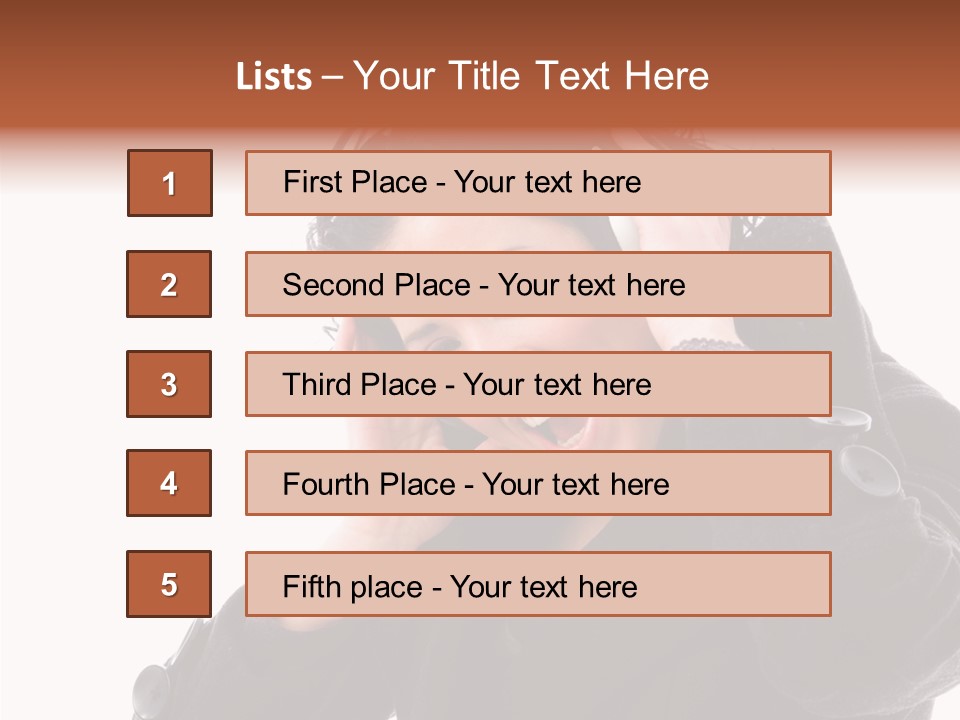 Female Woman Music PowerPoint Template