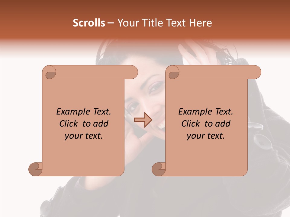 Female Woman Music PowerPoint Template