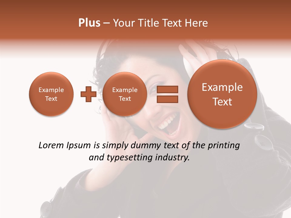 Female Woman Music PowerPoint Template