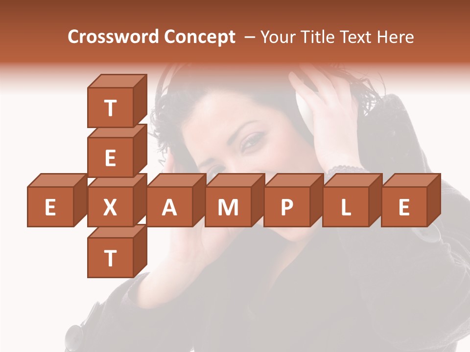 Female Woman Music PowerPoint Template