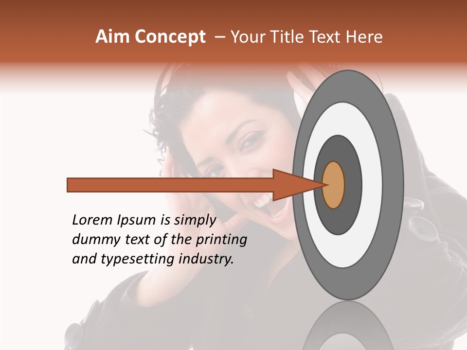 Female Woman Music PowerPoint Template