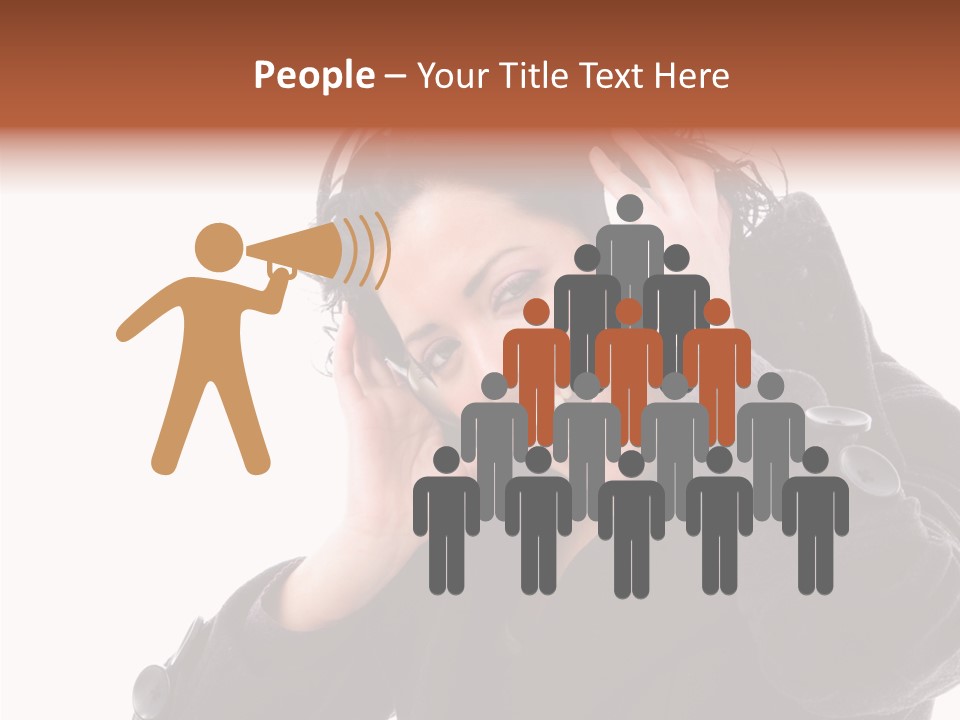 Female Woman Music PowerPoint Template