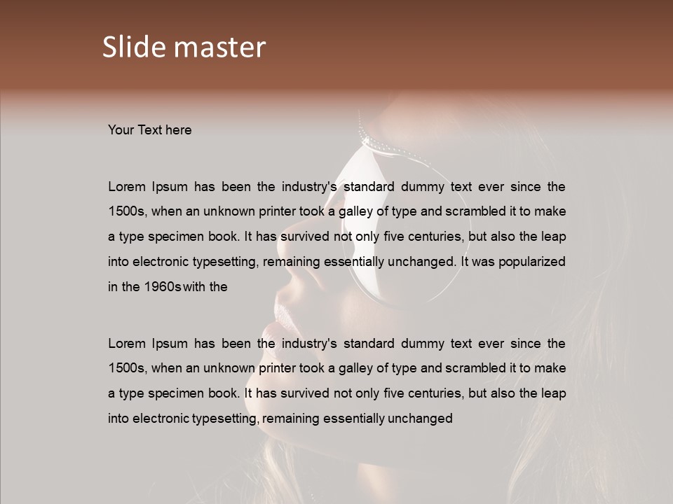 Pretty Fashionable Makeup PowerPoint Template