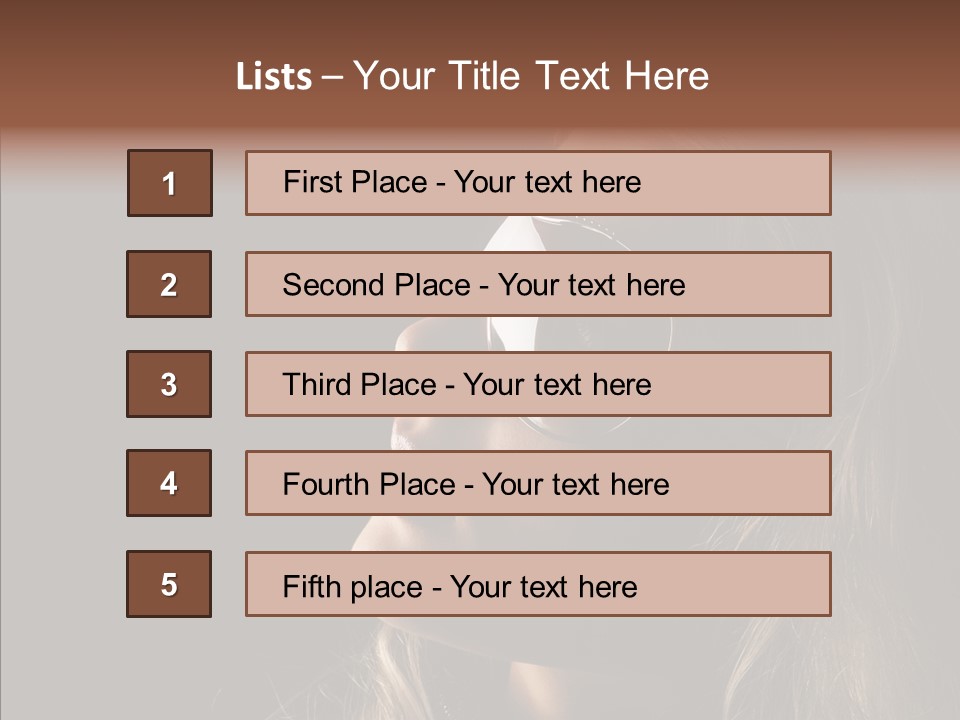 Pretty Fashionable Makeup PowerPoint Template
