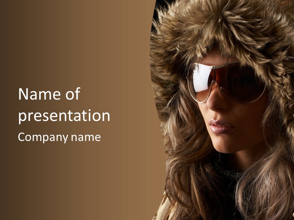 Hot Fashionable Model PowerPoint Template