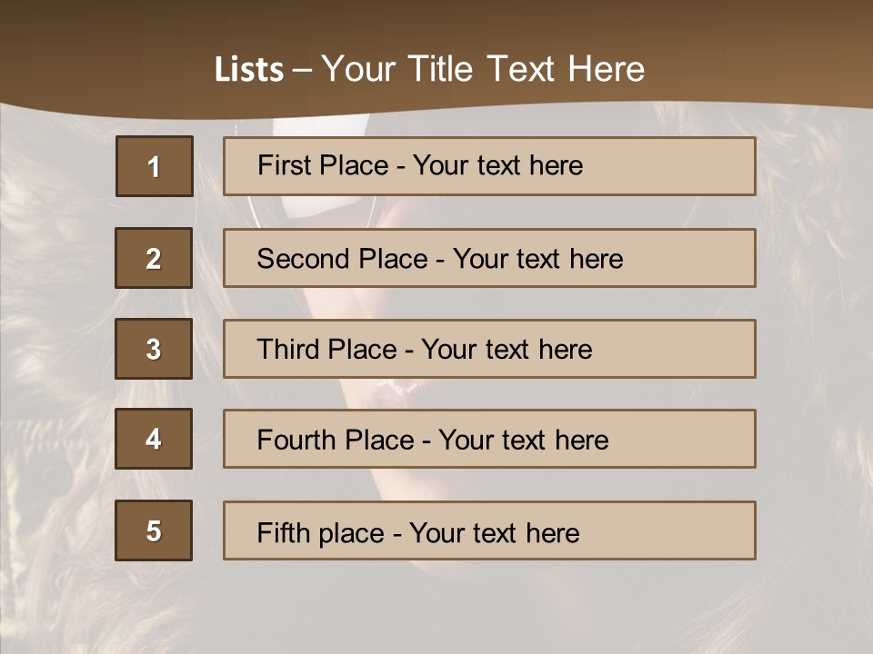 Hot Fashionable Model PowerPoint Template