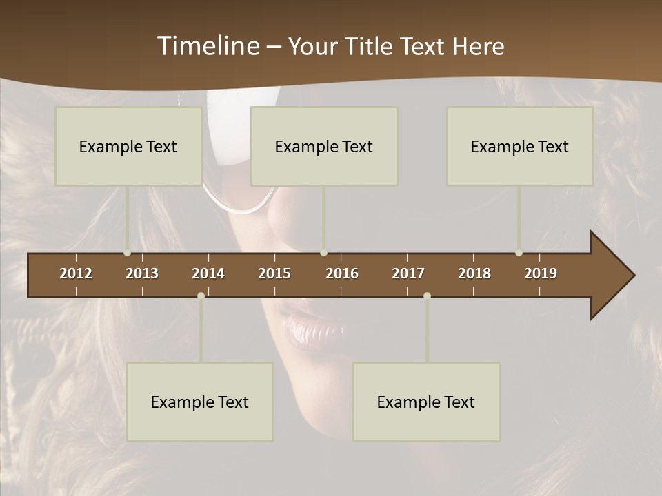 Hot Fashionable Model PowerPoint Template