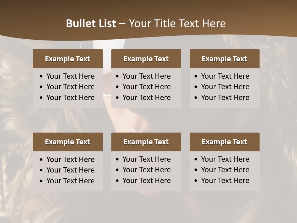 Hot Fashionable Model PowerPoint Template
