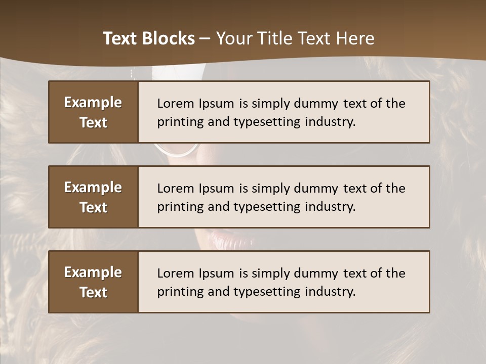 Hot Fashionable Model PowerPoint Template