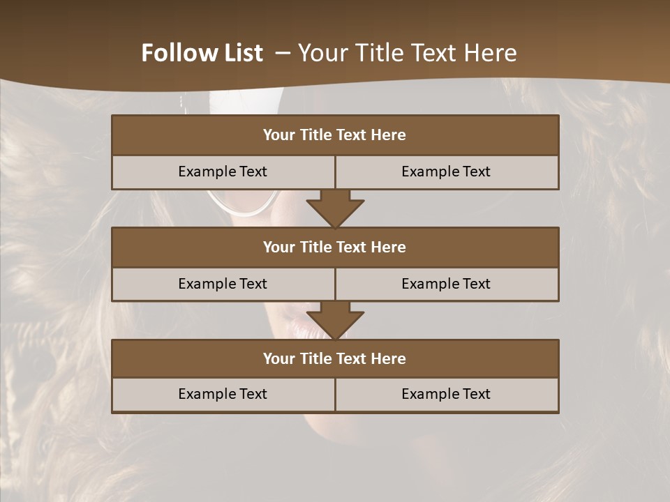 Hot Fashionable Model PowerPoint Template