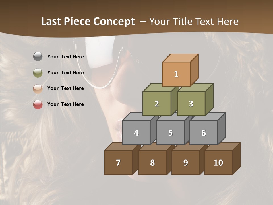 Hot Fashionable Model PowerPoint Template