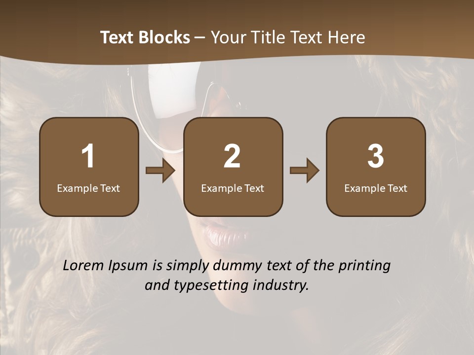 Hot Fashionable Model PowerPoint Template