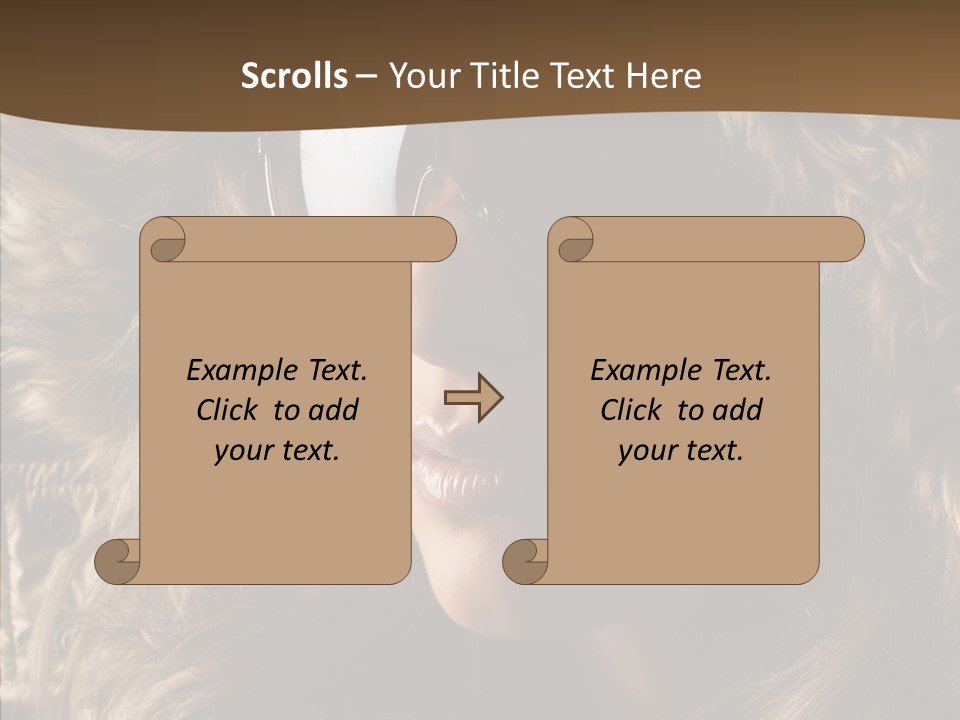 Hot Fashionable Model PowerPoint Template