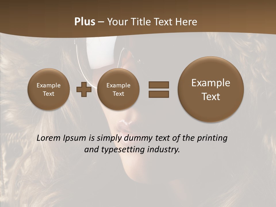 Hot Fashionable Model PowerPoint Template