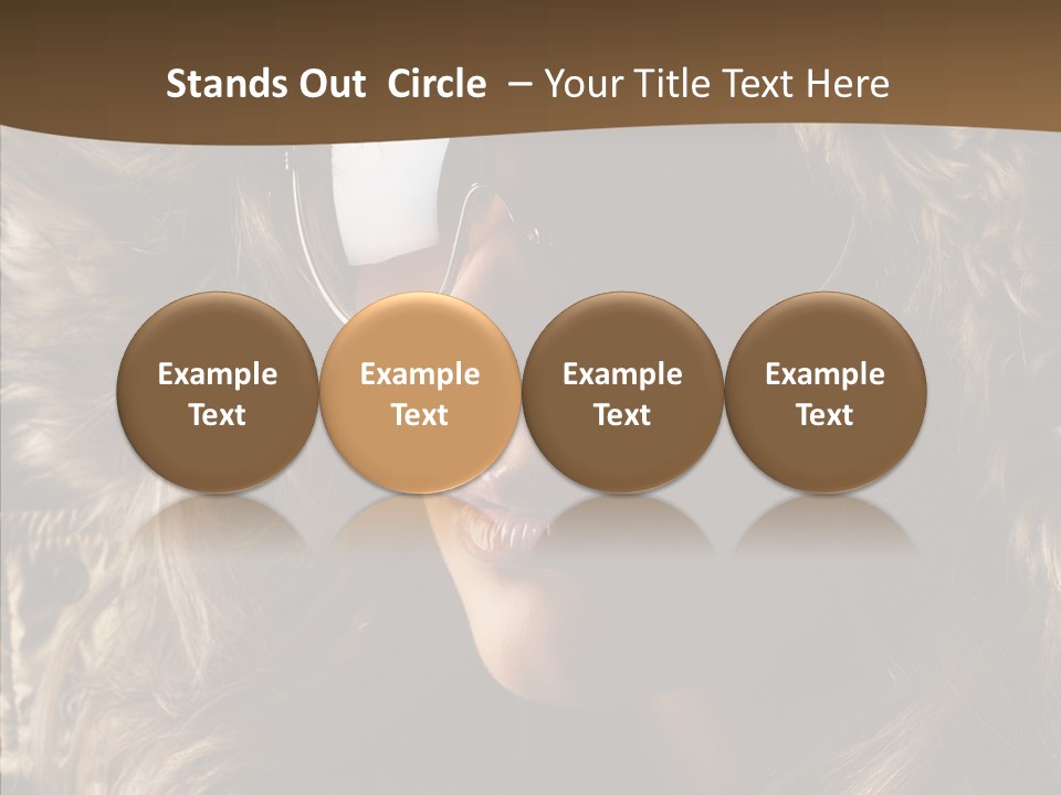 Hot Fashionable Model PowerPoint Template