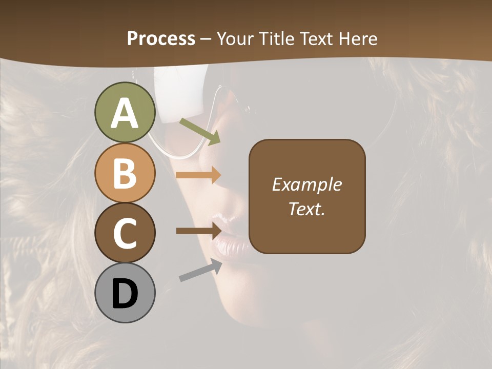 Hot Fashionable Model PowerPoint Template