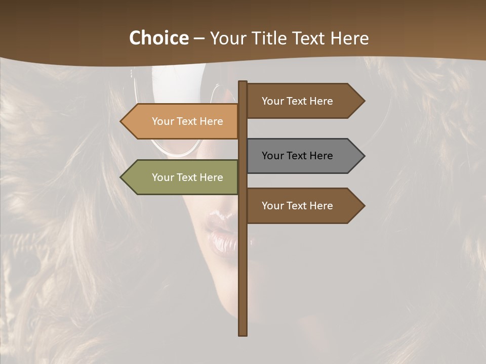 Hot Fashionable Model PowerPoint Template