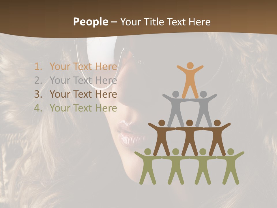 Hot Fashionable Model PowerPoint Template