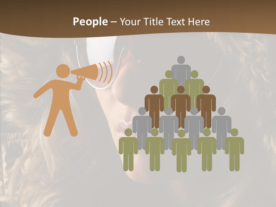 Hot Fashionable Model PowerPoint Template