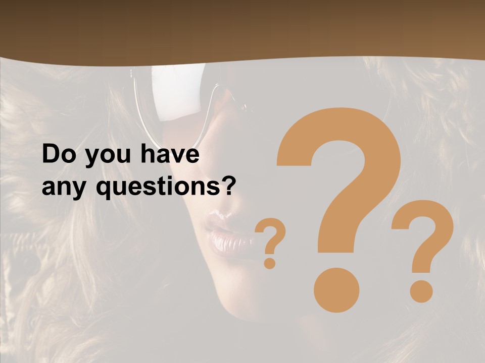 Hot Fashionable Model PowerPoint Template