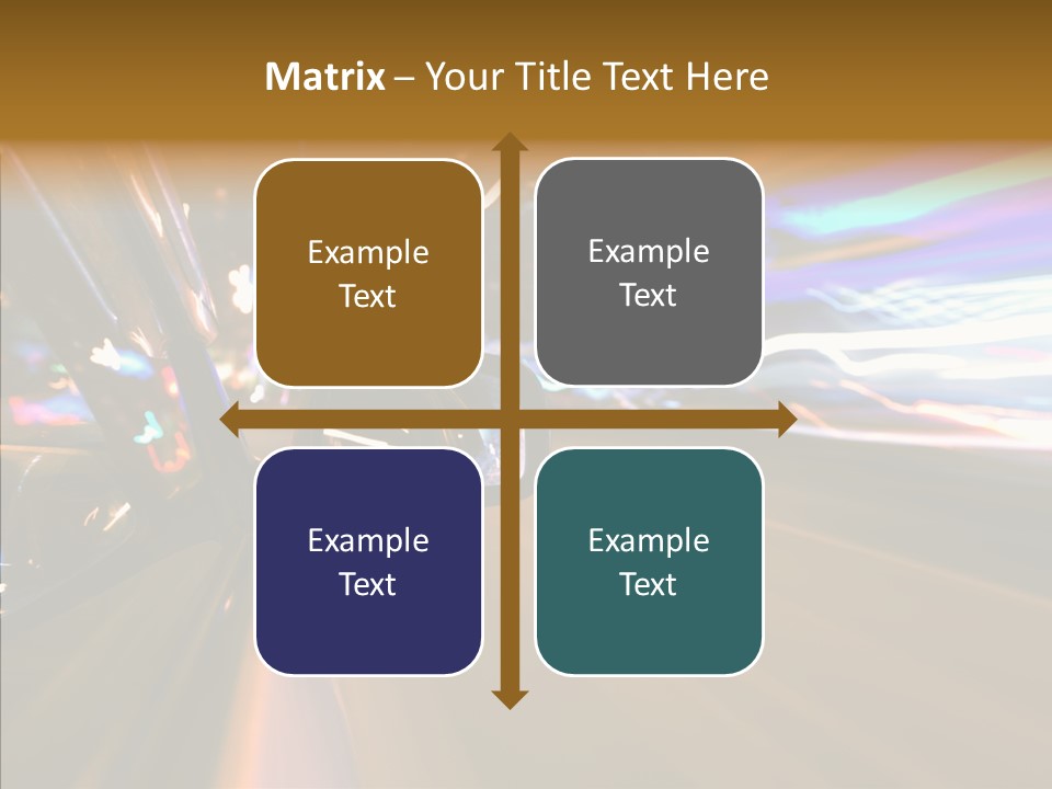 Zoom Town Blurred PowerPoint Template