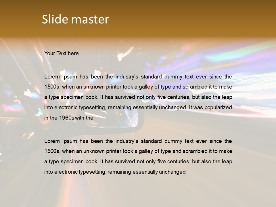 Zoom Town Blurred PowerPoint Template