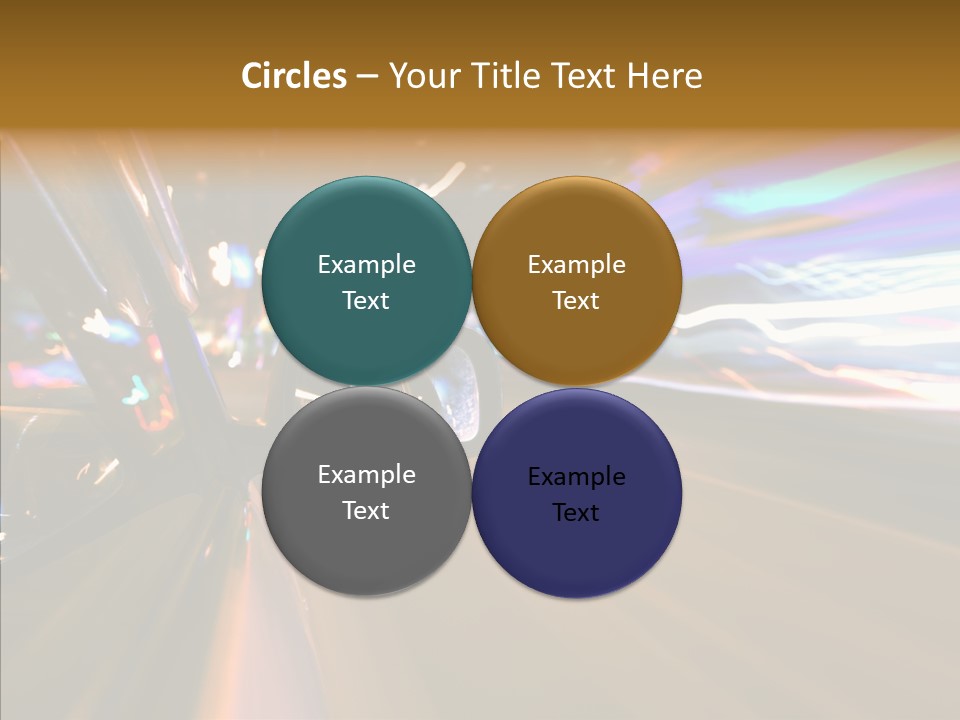 Zoom Town Blurred PowerPoint Template