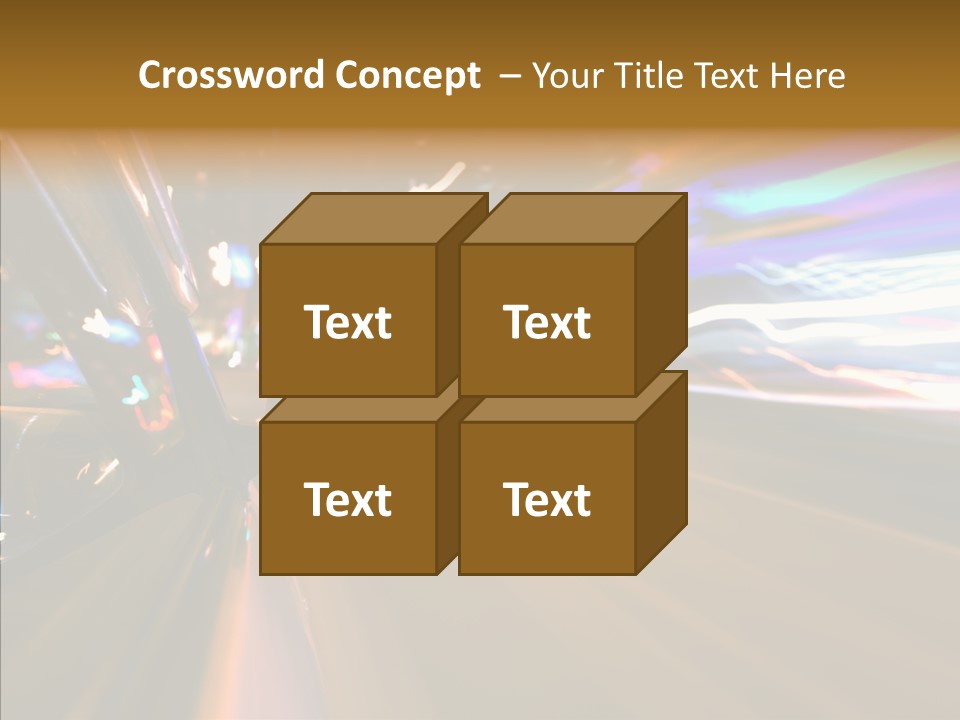 Zoom Town Blurred PowerPoint Template