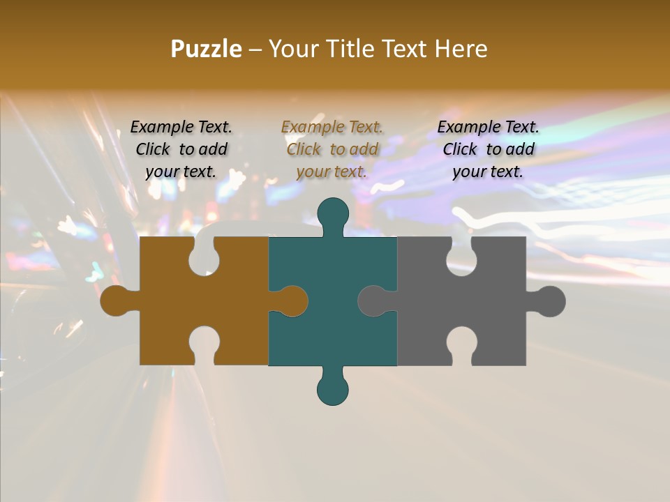 Zoom Town Blurred PowerPoint Template
