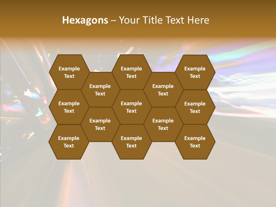 Zoom Town Blurred PowerPoint Template