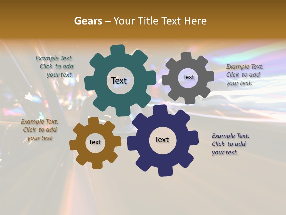 Zoom Town Blurred PowerPoint Template